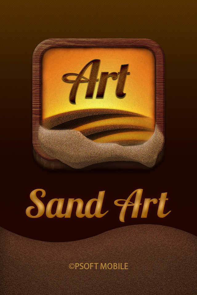 Sand Art沙画模拟绘图娱乐手机应用界面设计，来源自黄蜂网https://woofeng.cn/mobile/