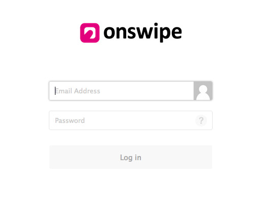 Onswipe网站登录界面设计，来源自黄蜂网https://woofeng.cn/webcut/