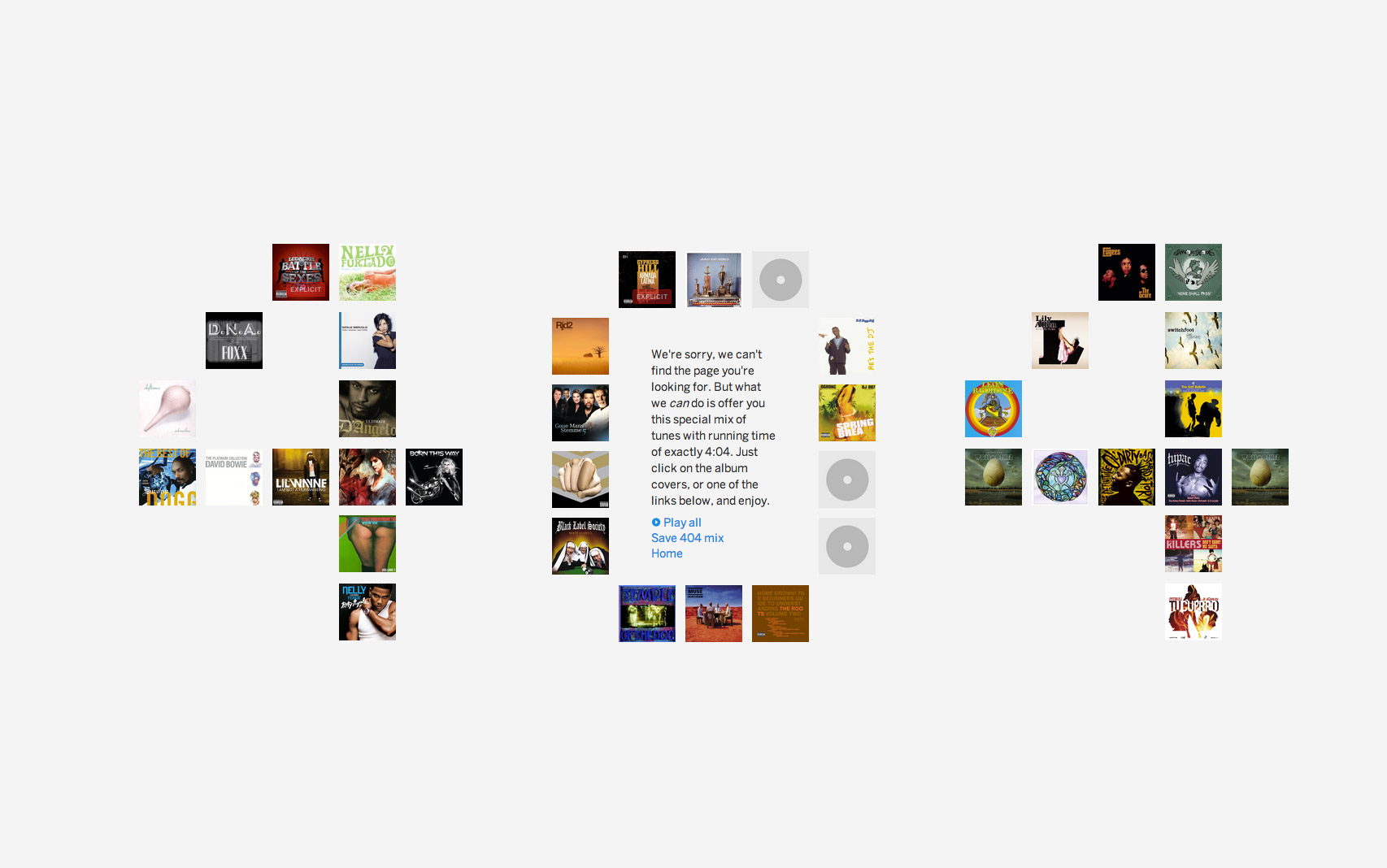 MySpace网站创意404页面设计，来源自黄蜂网https://woofeng.cn/webcut/