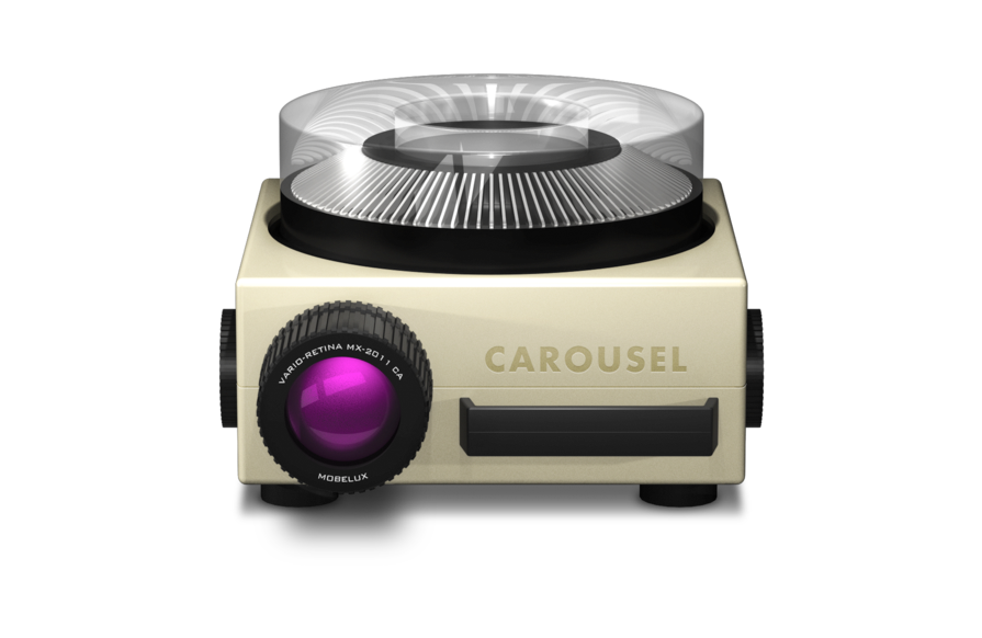 Carousel投影仪图标设计，来源自黄蜂网https://woofeng.cn/gui/
