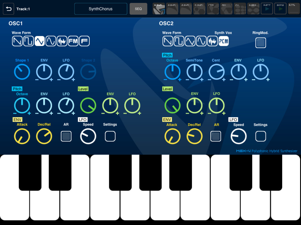 XENON Groove合成器iPad应用界面设计，来源自黄蜂网https://woofeng.cn/ipad/
