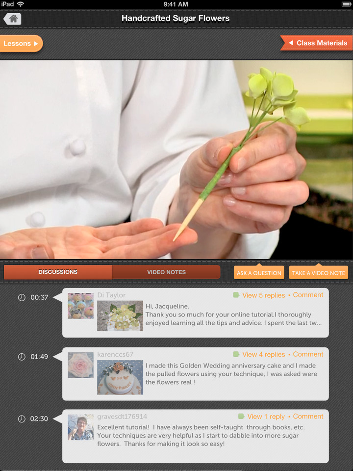 Craftsy视频在线课程iPad应用界面设计，来源自黄蜂网https://woofeng.cn/ipad/