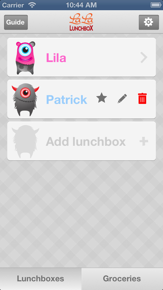 拉拉午餐盒手机应用界面设计，来源自黄蜂网https://woofeng.cn/mobile/