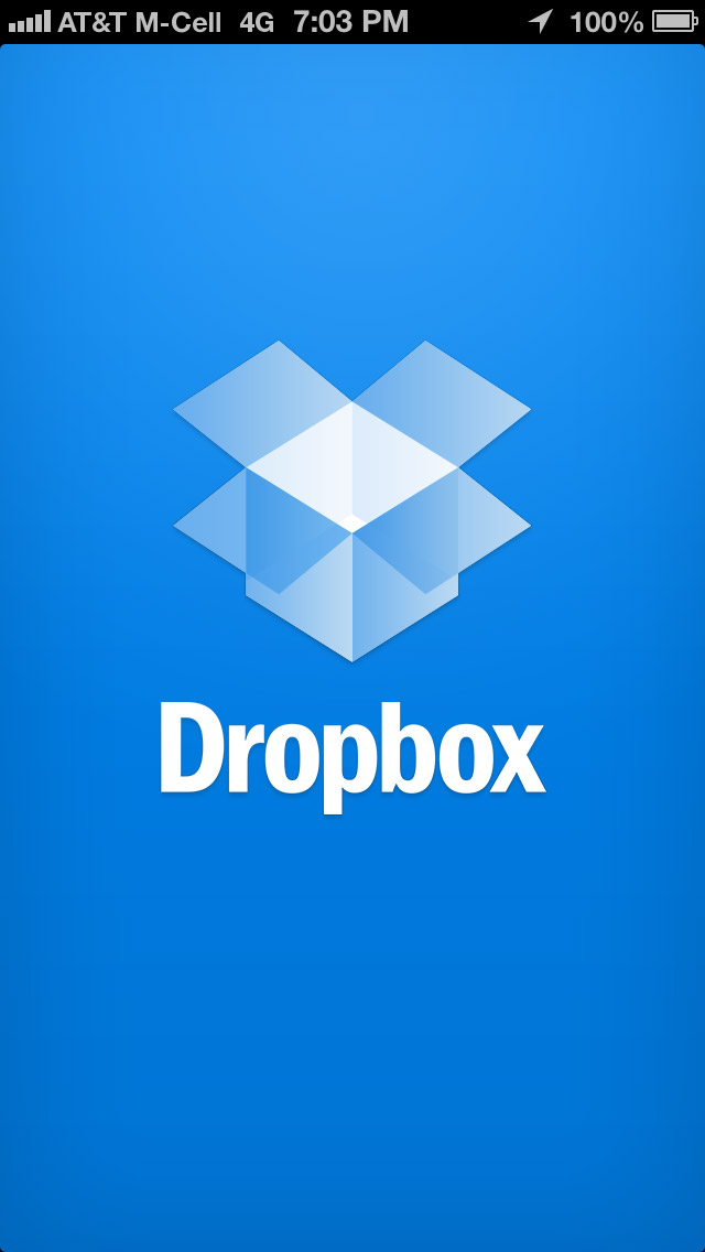Dropbox分享应用启动界面设计，来源自黄蜂网https://woofeng.cn/mobile/