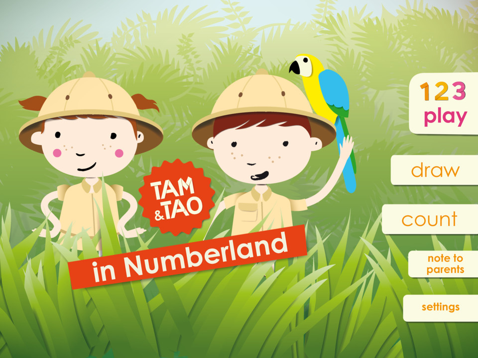 Montessori Numberland iPad教育应用界面设计，来源自黄蜂网https://woofeng.cn/ipad/