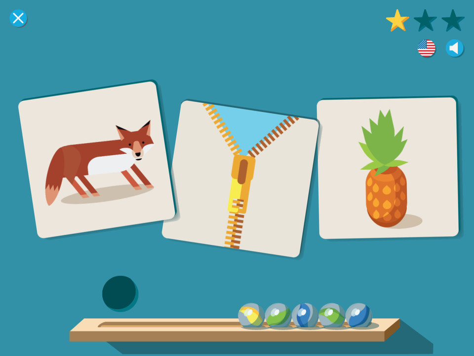 Montessori Letter字母发音iPad教育应用界面设计，来源自黄蜂网https://woofeng.cn/ipad/