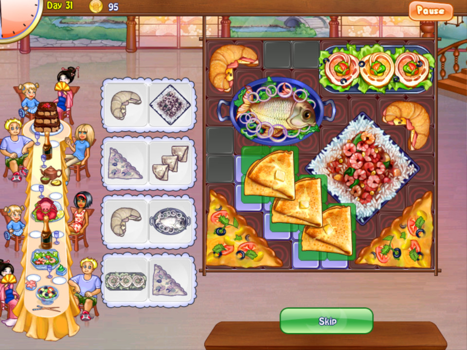 比萨厨师拼图游戏iPad界面设计，来源自黄蜂网https://woofeng.cn/ipad/
