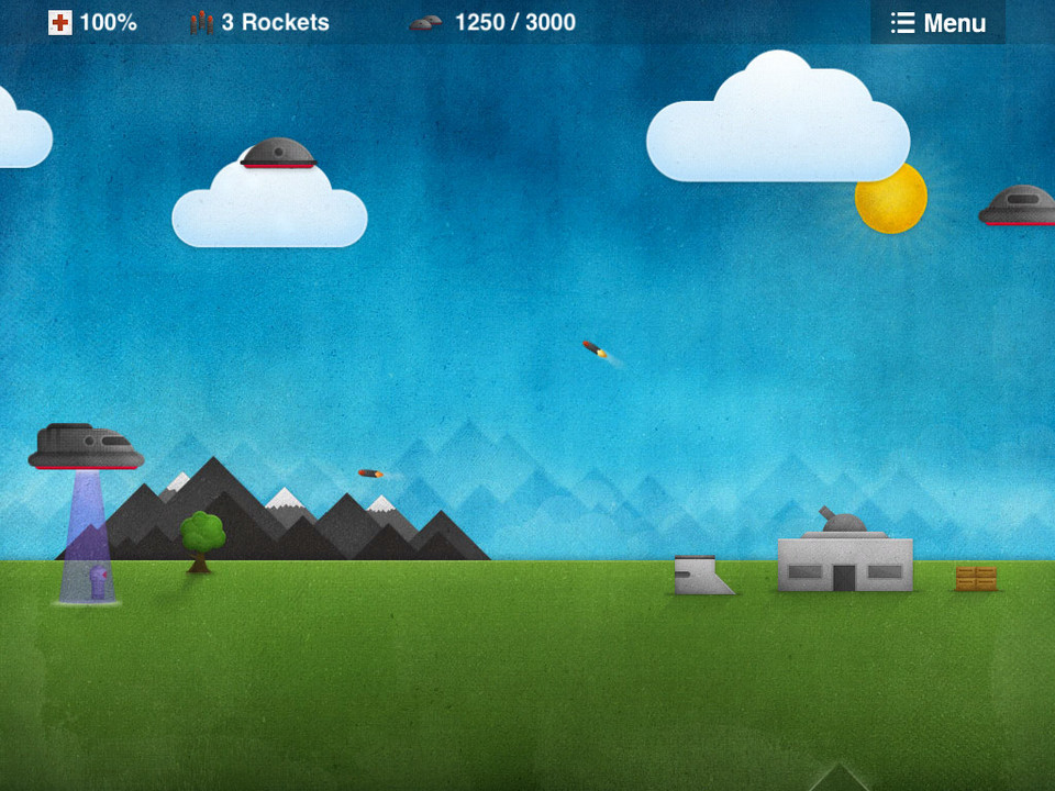 摇滚火箭iPad游戏界面设计，来源自黄蜂网https://woofeng.cn/ipad/