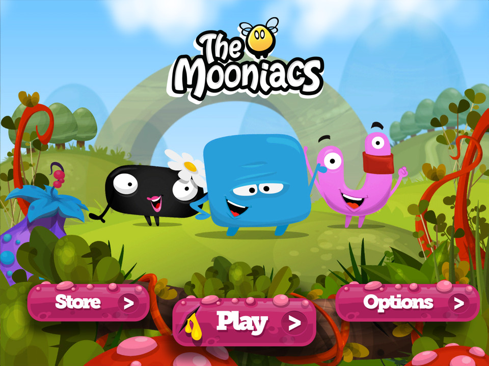 Mooniacs iPad游戏界面设计，来源自黄蜂网https://woofeng.cn/ipad/