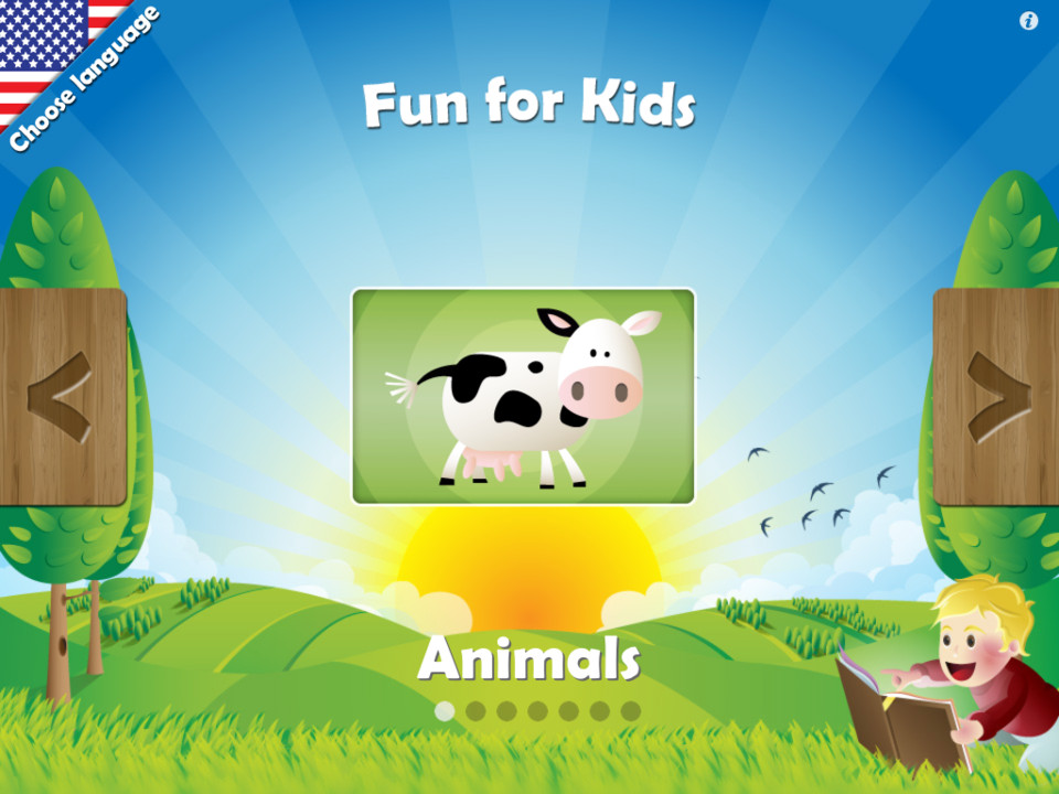 儿童的乐趣益智游戏iPad界面设计，来源自黄蜂网https://woofeng.cn/ipad/