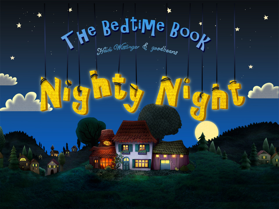 Nighty Night睡前图书iPad应用界面设计，来源自黄蜂网https://woofeng.cn/ipad/