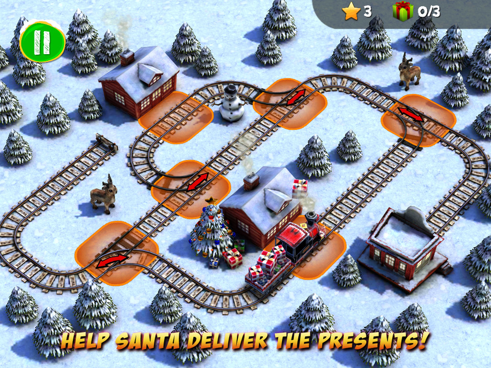 火车危机圣诞iPad游戏界面设计，来源自黄蜂网https://woofeng.cn/ipad/