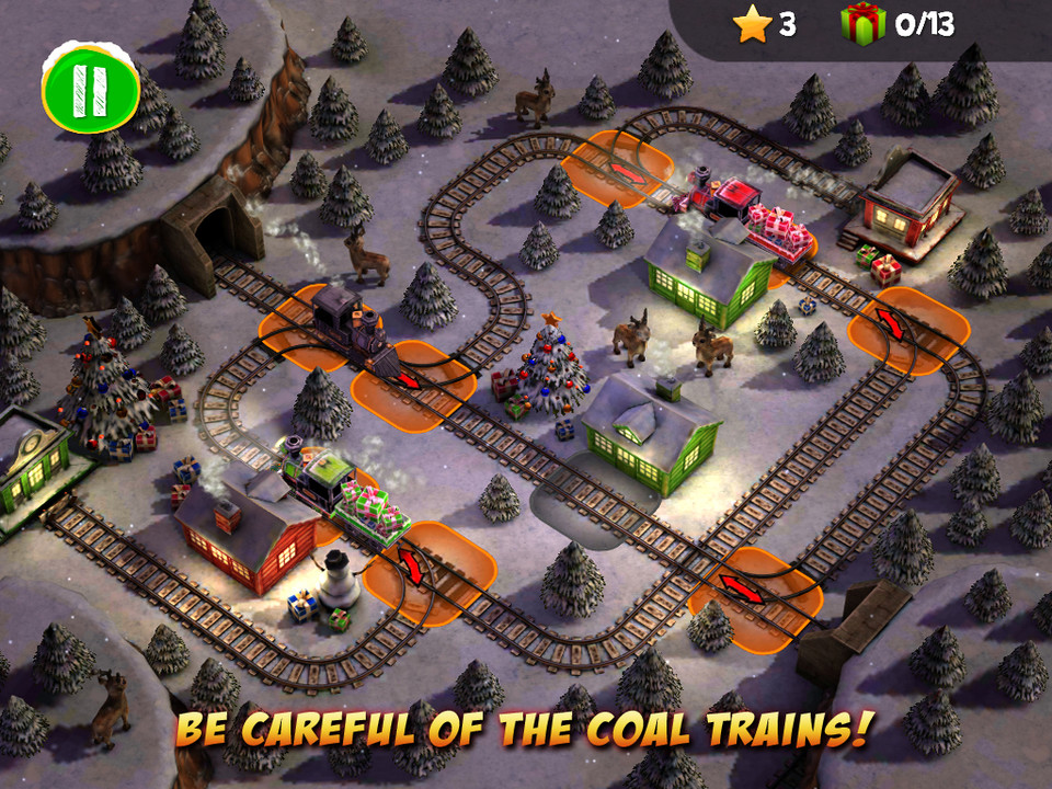 火车危机圣诞iPad游戏界面设计，来源自黄蜂网https://woofeng.cn/ipad/