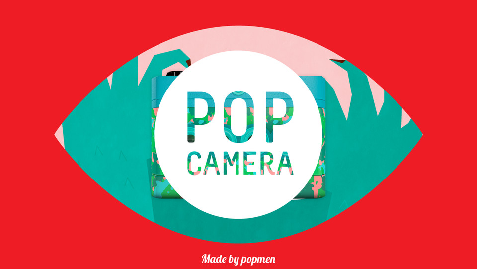 Pop Camera流行相机手机界面设计，来源自黄蜂网https://woofeng.cn/mobile/