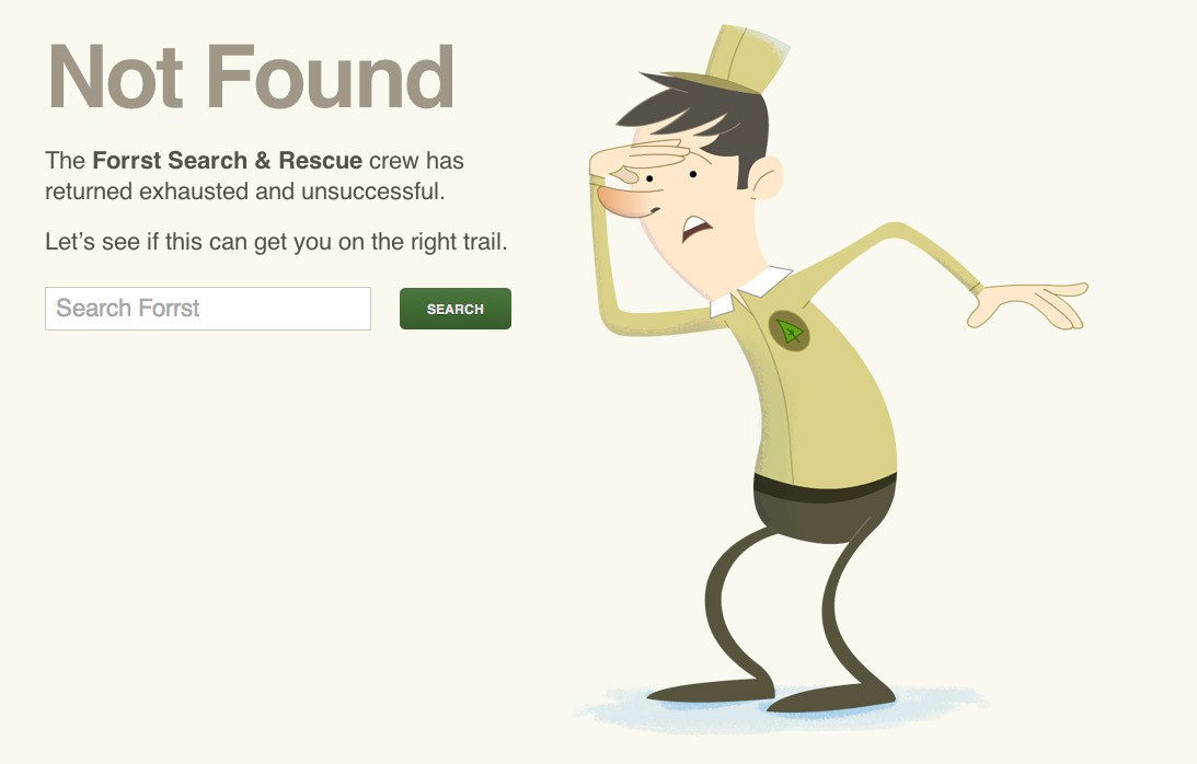 Forrst网站404创意页面设计，来源自黄蜂网https://woofeng.cn/webcut/