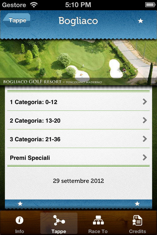 Brescia高尔夫巡回赛手机界面设计，来源自黄蜂网https://woofeng.cn/mobile/