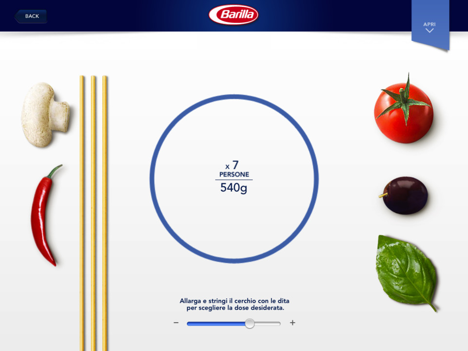 iPasta美食iPad应用界面设计，来源自黄蜂网https://woofeng.cn/ipad/