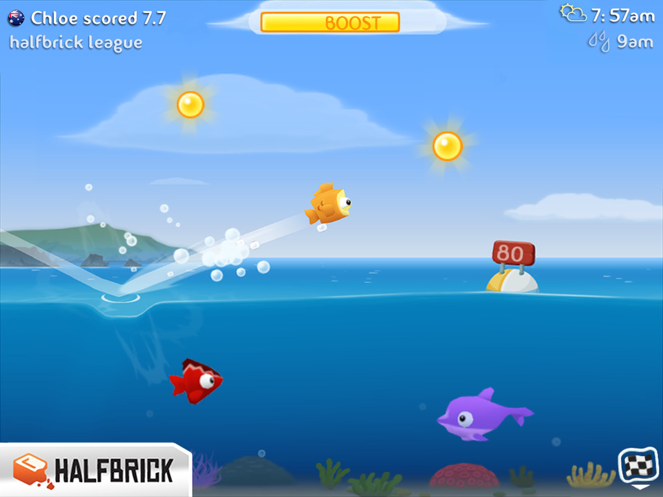 离开水的鱼iPad游戏界面设计，来源自黄蜂网https://woofeng.cn/mobile/