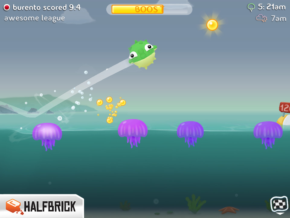 离开水的鱼iPad游戏界面设计，来源自黄蜂网https://woofeng.cn/mobile/