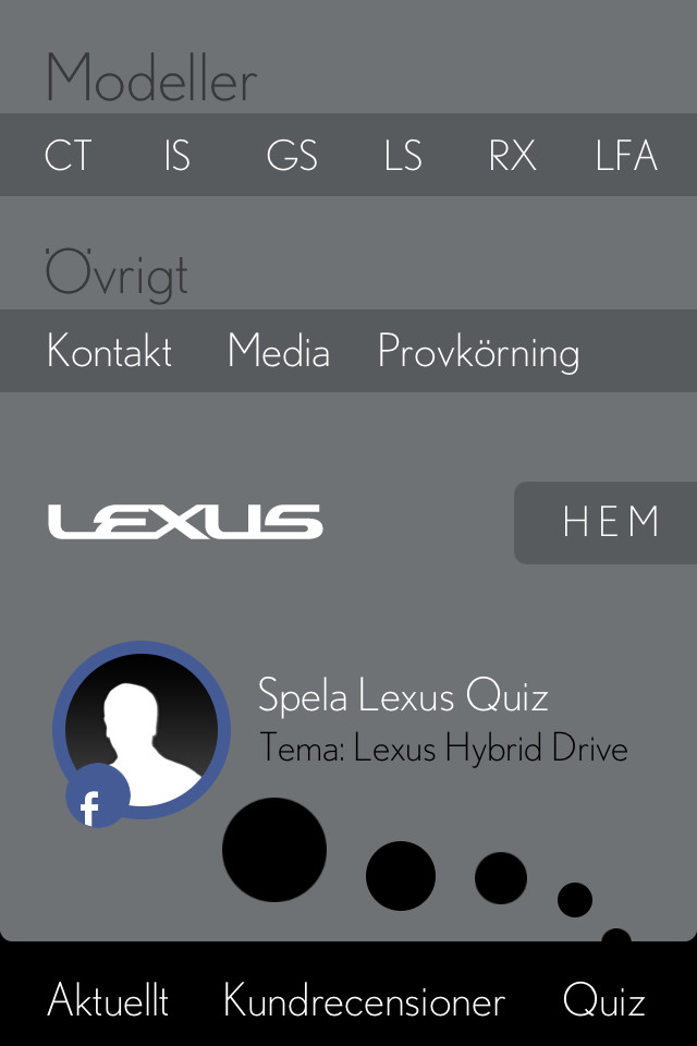 雷克萨斯瑞典手机应用程序界面设计，来源自黄蜂网https://woofeng.cn/