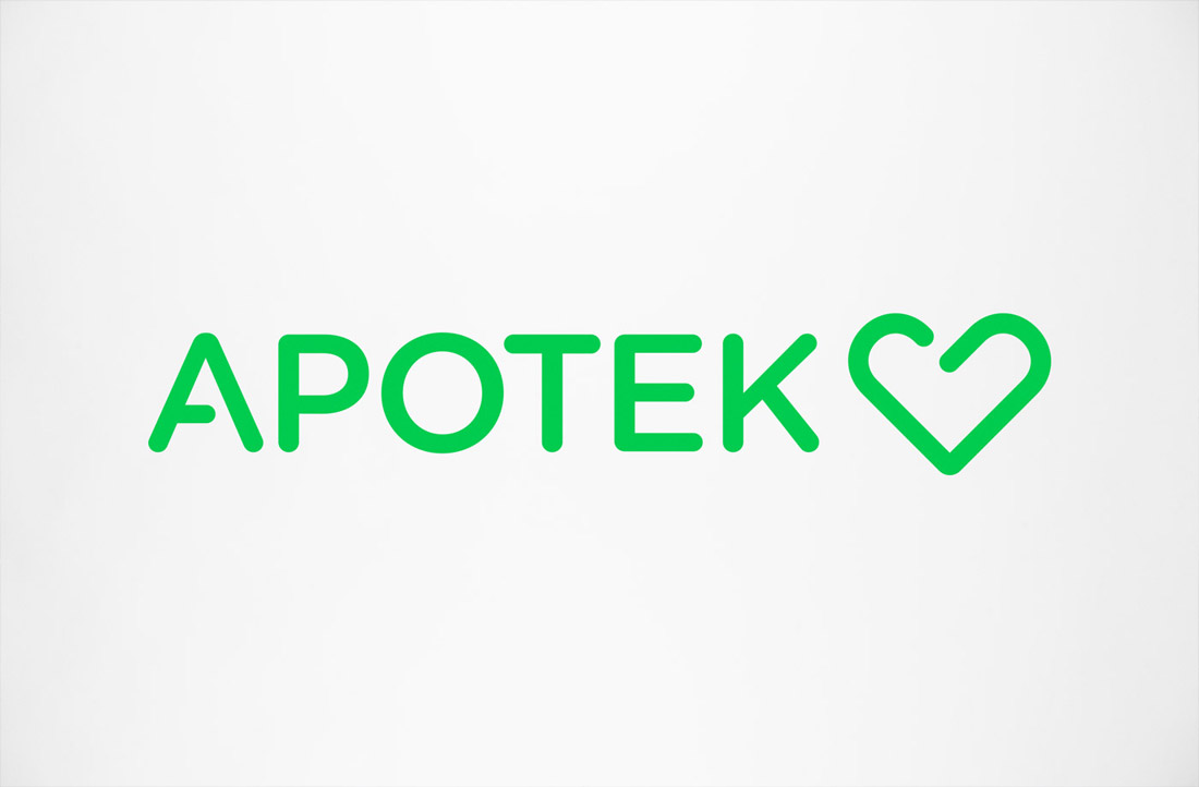 Apotek Hjartat企业VI视觉识别系统设计欣赏，来源自黄蜂网https://woofeng.cn/