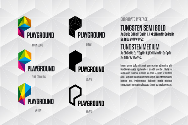 Playground品牌VI设计欣赏，来源自黄蜂网https://woofeng.cn/