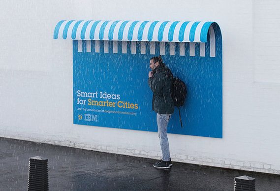 IBM户外创意广告设计欣赏，来源自黄蜂网https://woofeng.cn/