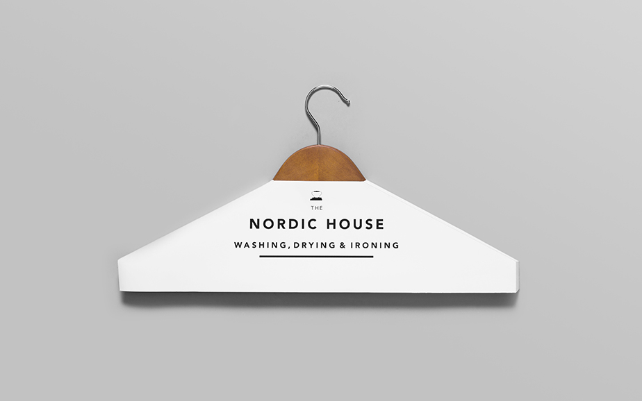 Nordic House干洗店整体形象设计欣赏，来源自黄蜂网https://woofeng.cn/