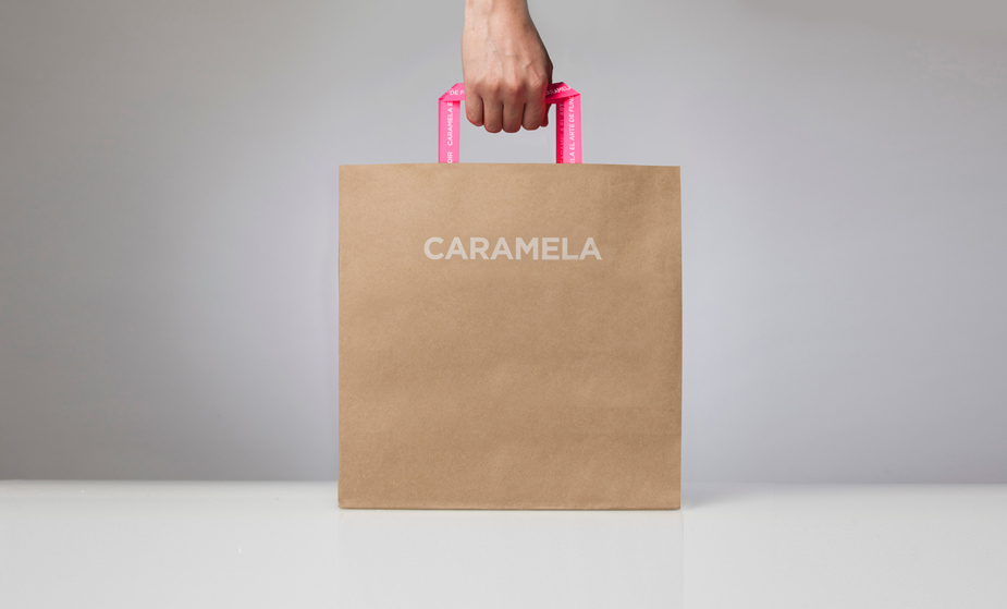 Caramela巧克力精品店企业vi设计欣赏，来源自黄蜂网https://woofeng.cn/