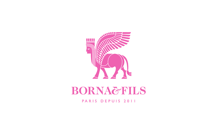 Borna&Fils法国时装品牌vi设计欣赏，来源自黄蜂网https://woofeng.cn/