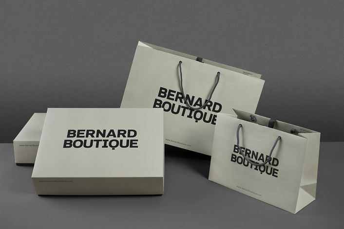 Bernard Boutique品牌包装设计欣赏，来源自黄蜂网https://woofeng.cn/
