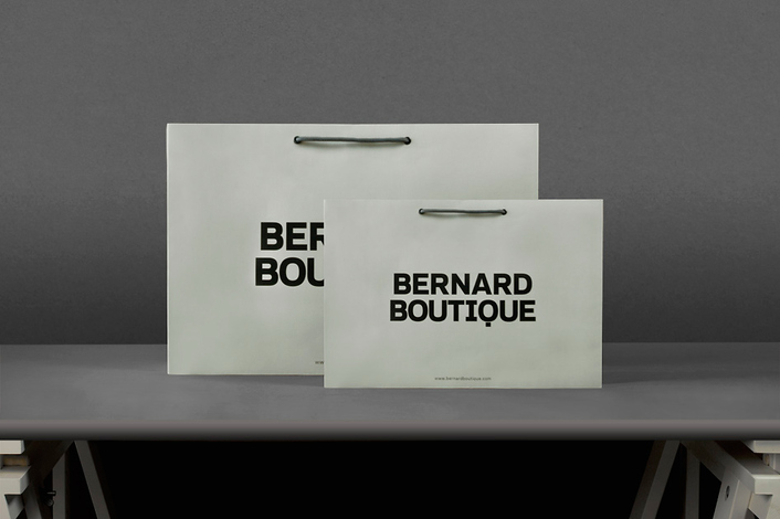 Bernard Boutique品牌包装设计欣赏，来源自黄蜂网https://woofeng.cn/