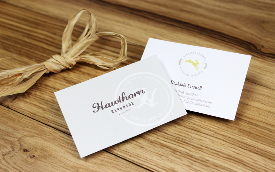 Hawthorn Handmade品牌vi设计欣赏，来源自黄蜂网https://woofeng.cn/