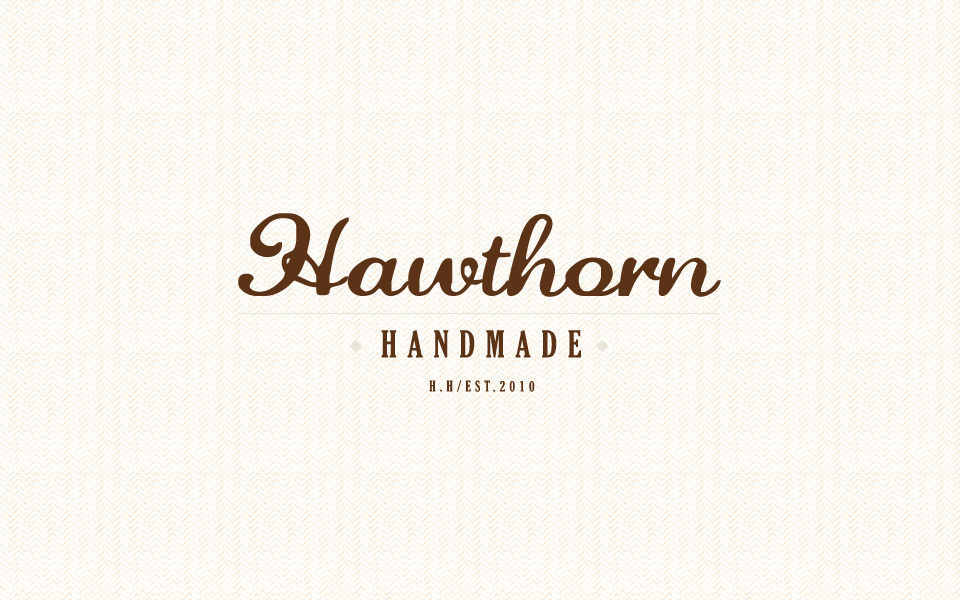 Hawthorn Handmade品牌vi设计欣赏，来源自黄蜂网https://woofeng.cn/