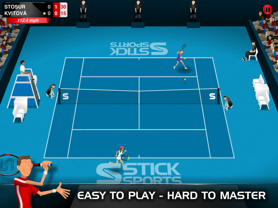 Stick网球游戏iPad应用，来源自黄蜂网https://woofeng.cn/