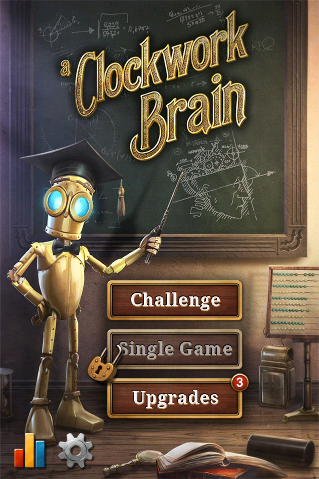 Clockwork Brain趣味拼图手机游戏界面，来源自黄蜂网https://woofeng.cn/