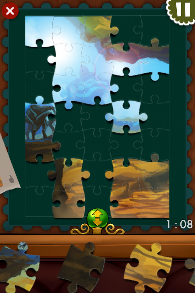 Jigsaw Mansion 2 Gold 拼图手机游戏界面，来源自黄蜂网https://woofeng.cn/