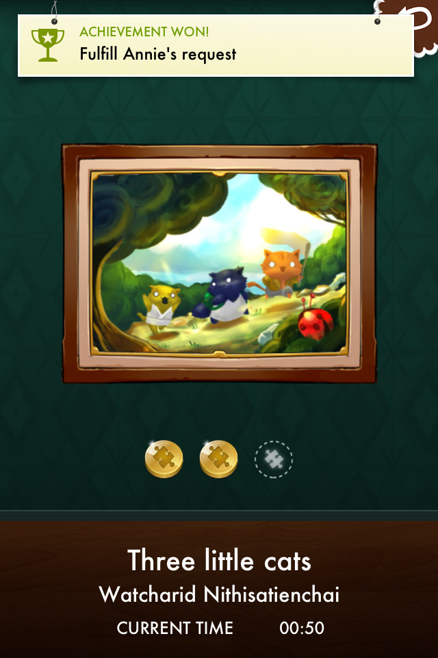 Jigsaw Mansion 2 Gold 拼图手机游戏界面，来源自黄蜂网https://woofeng.cn/