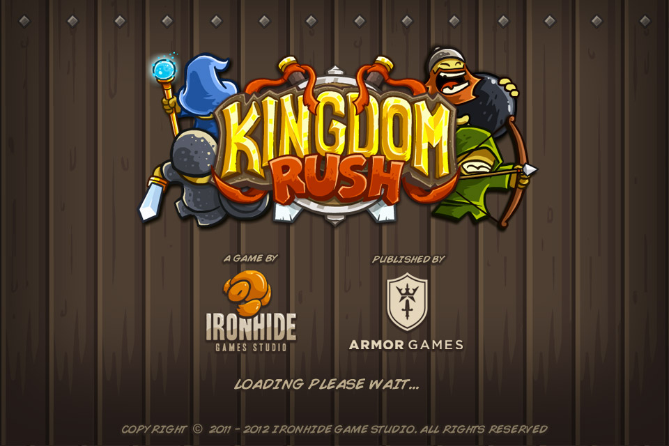 Kingdom Rush手机游戏界面，来源自黄蜂网https://woofeng.cn/