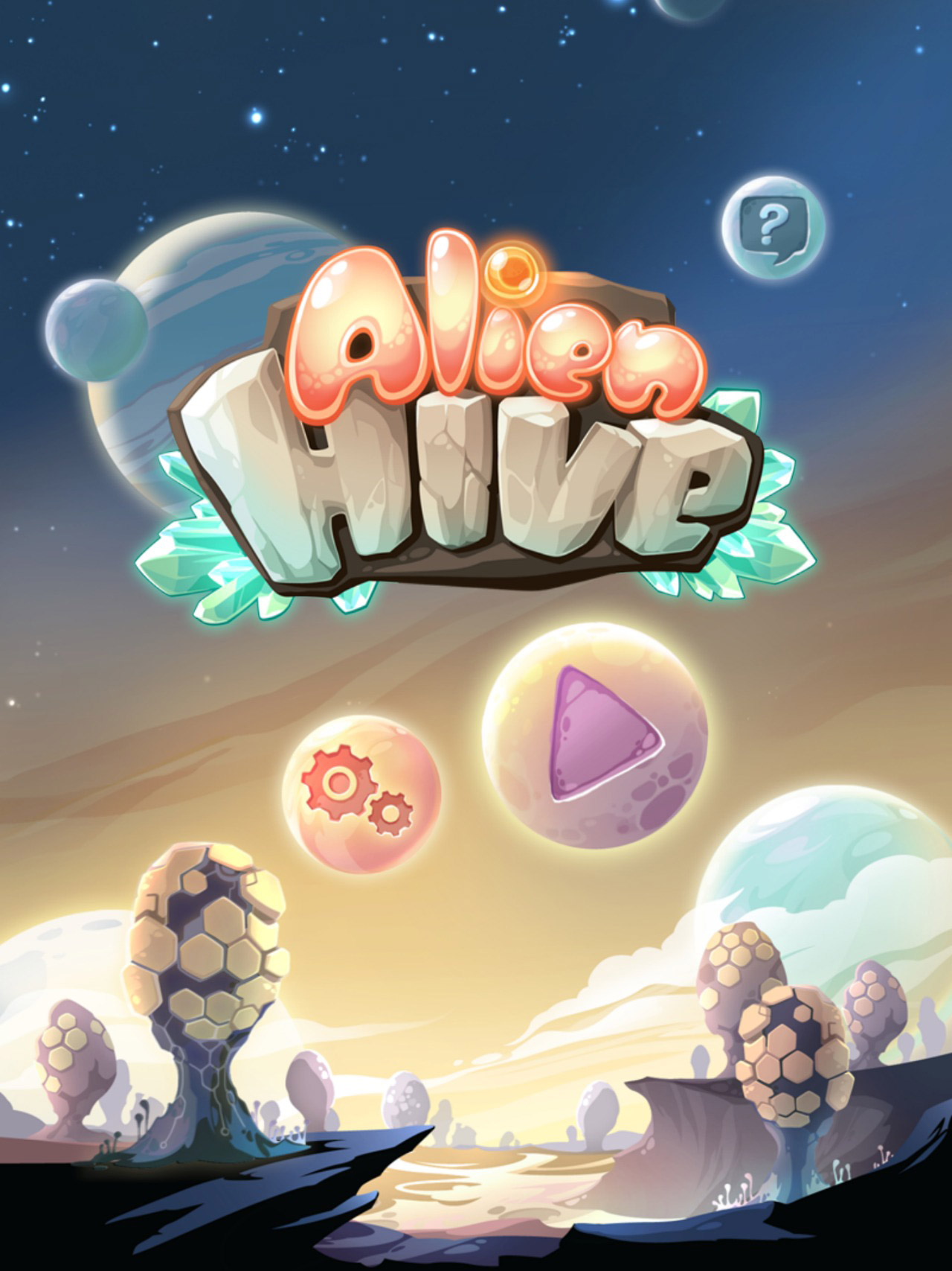 Alien Hive iPad益智游戏，来源自黄蜂网https://woofeng.cn/