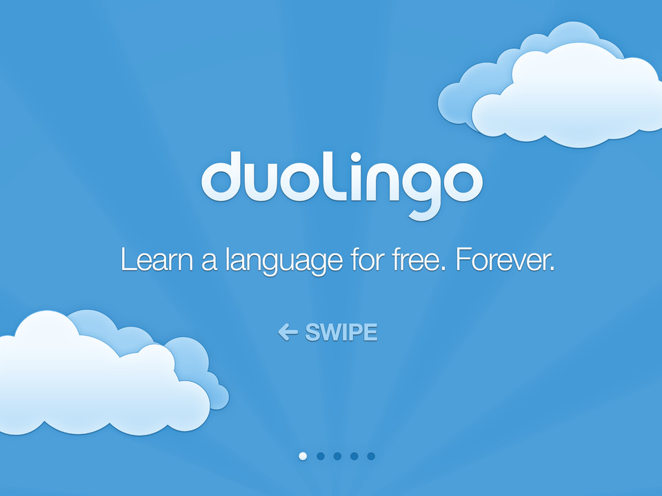 Duolingo免费学习语言iPad应用，来源自黄蜂网https://woofeng.cn/