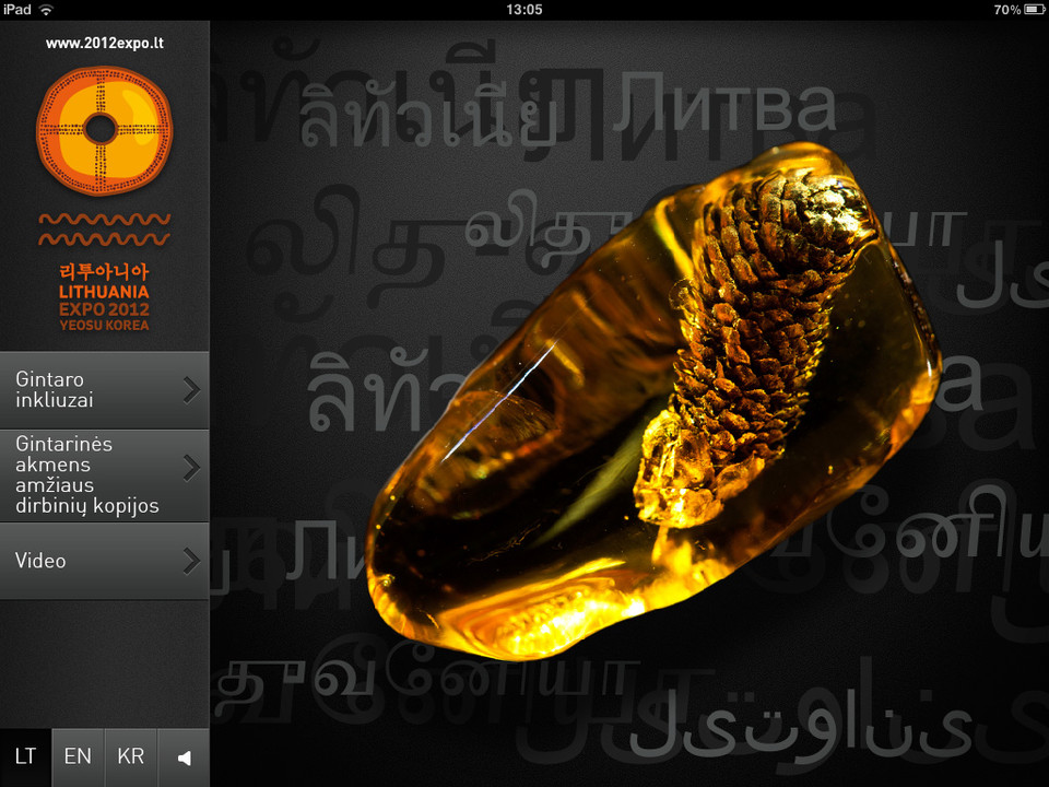Lithuanian Ambers iPad商业应用，来源自黄蜂网https://woofeng.cn/